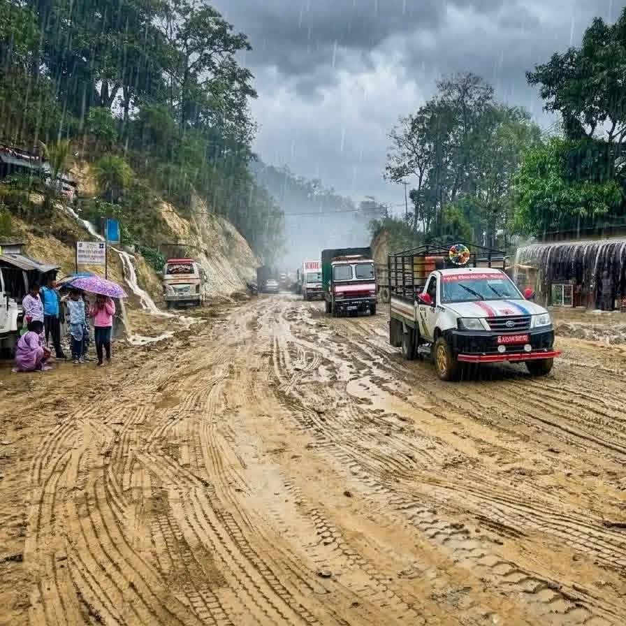 दाउन्ने सडकमा तीन रात मालवाहक सवारी चलाउन रोक